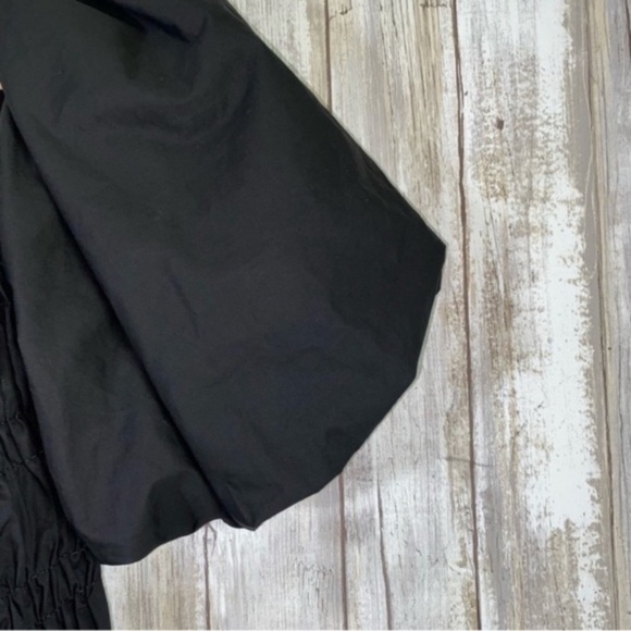 ASTR Savina Bubble Sleeve Black Top - Picture 5 of 7